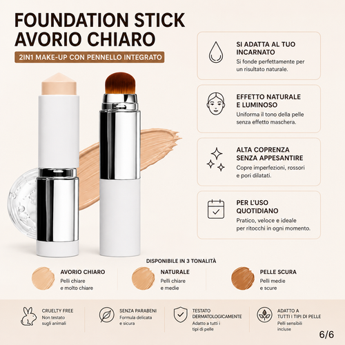 Veloura™ Skin Match Stick – Fondotinta 2in1 Effetto Pelle Perfetta